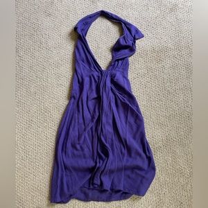 Purple Free People Halter Dress